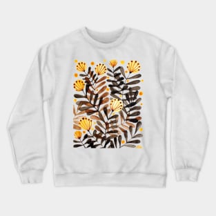 Flowers and foliage - autumn palette Crewneck Sweatshirt